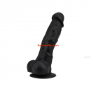 Loving Joy 7 Inch Realistic Silicone Dildo with Suction Cup and Balls, black - Price Cut -