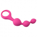 Loving Joy Triple Ripple Anal Beads, pink