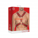 Scottish Leather Harness, red (Size S/M + L/XL)
