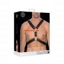 Scottish Leather Harness , black (Size: S/M)