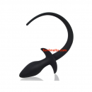Silicone Dog Tail Plug 7.5 x 3.1cm Black