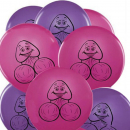 Willy Balloons Pink and Purple, 10 pcs.